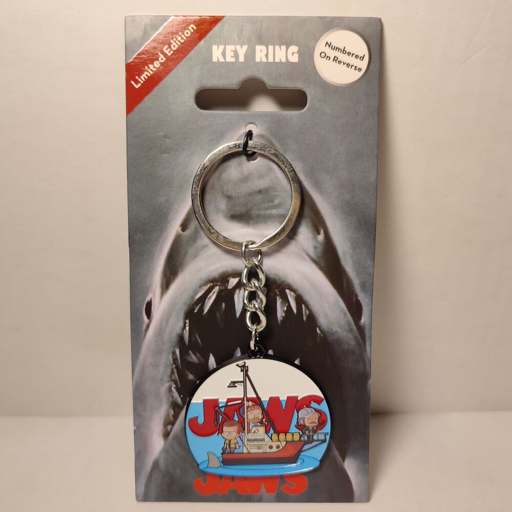 Jaws Limited Edition Chibi Keyring Official Collectible Metal Keychain